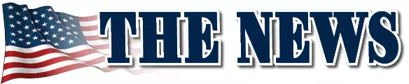 A blue and white logo for the news.