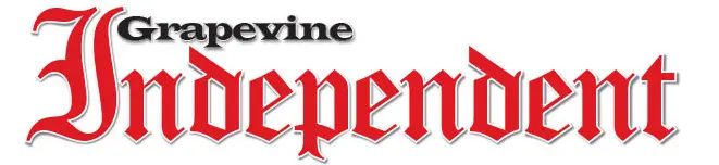 A red and white logo for the wine independent.